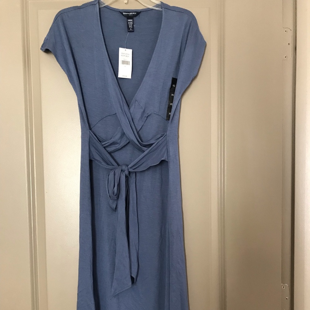 Blue banana republic dress, new with tag